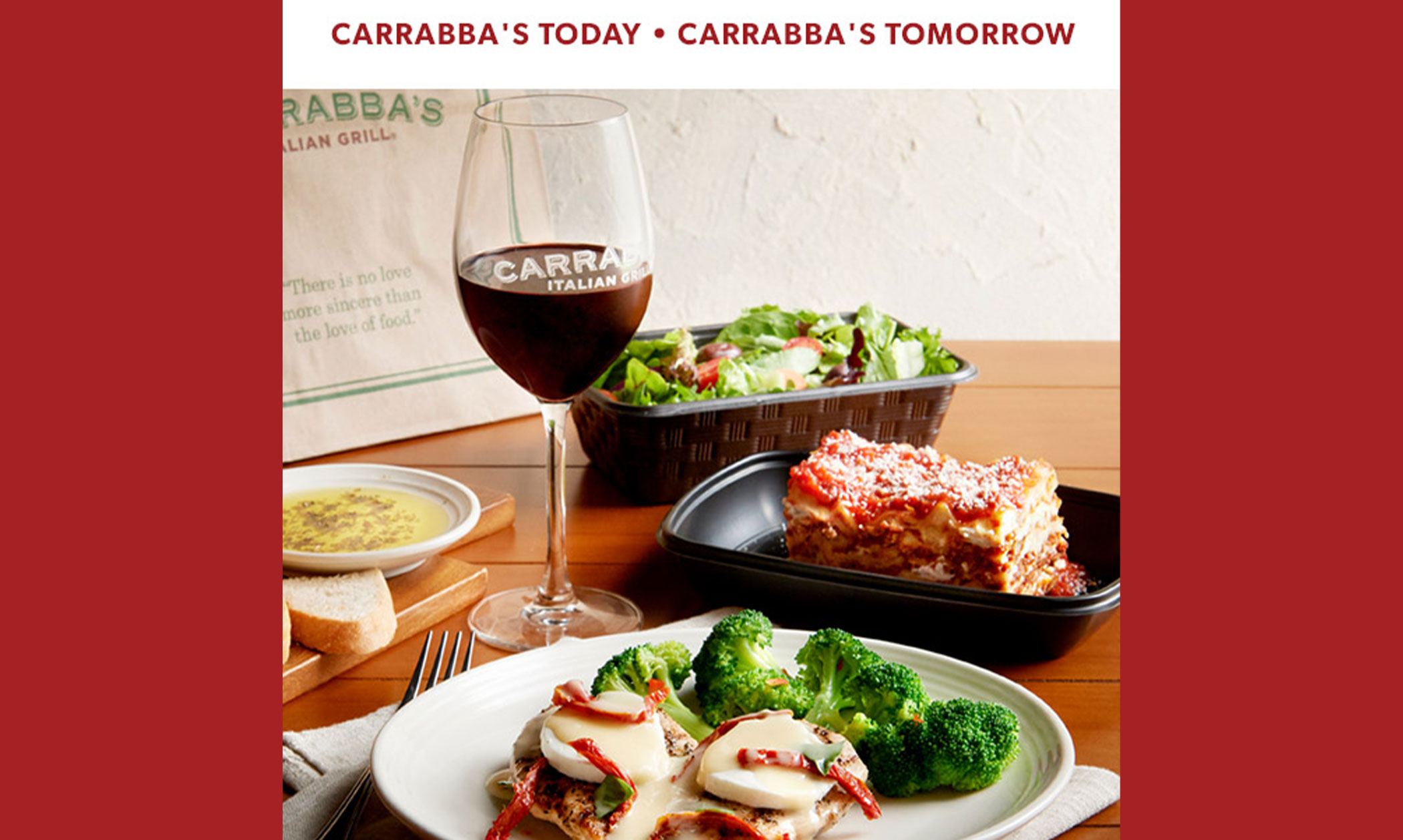 Claim Your FREE TakeHome Lasagna From Carrabba’s! The Savvy Sampler